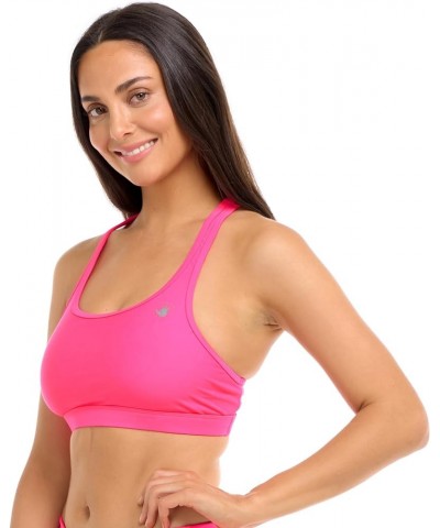 Women's Standard Equalizer Medium Support Bikini Top Swimsuit Bubble Gum $19.66 Swimsuits