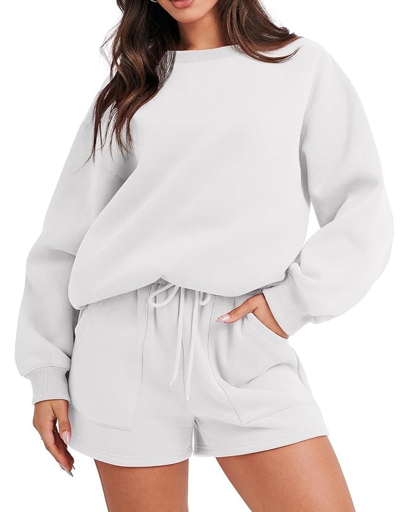 Hoodies For Women Oversized Hoodless Sweatshirts Solid Color Long Sleeve casual Pullover Lightweight Fall Clothes A01 white $...