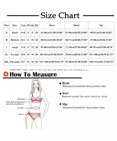 Two Piece Swimsuit for Women High Waisted Tummy Control Bathing Suit Full Coverage Front Cross Push Up Sexy Bikini Sets B4_bl...