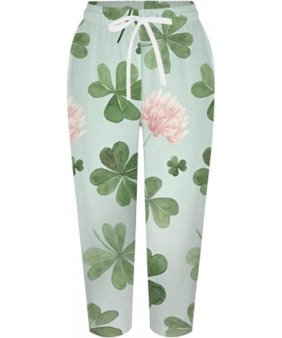 St Patricks Day Clover Leggings for Women Workout Running Legging Green Irish Yoga Pants for Gift and Parties Z-st Pattys Gre...