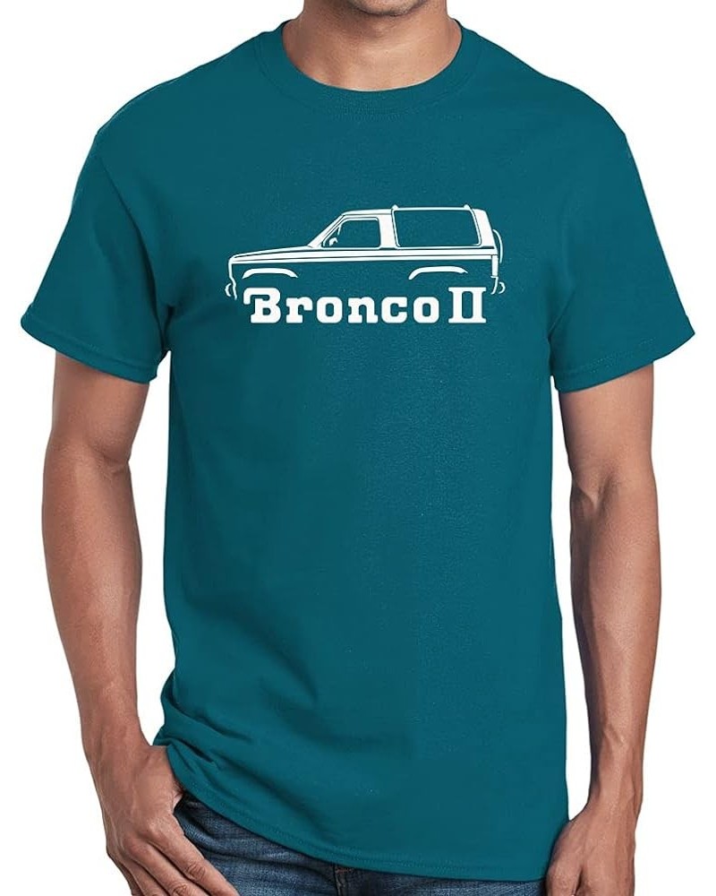 1984-90 Ford Bronco II Truck Classic Outline Design Print Tshirt Teal $15.00 T-Shirts