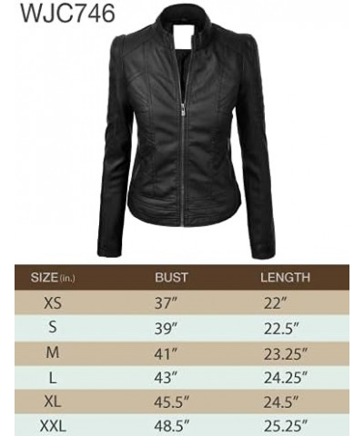 Women's Faux leather Motocycle Biker Jacket Coat Wjc746_red $31.26 Coats