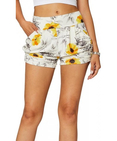 Ultra Soft High Waisted Flowy Shorts with Pockets and 4-Way Stretch - 4" Inseam Harem Shorts for Women Blooming $12.21 Active...