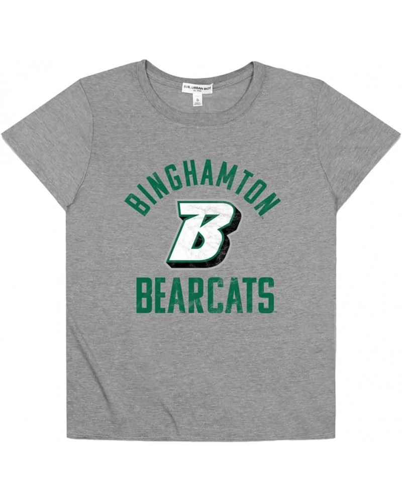 Suburban Riot Mascot Logo Collection Loose Women's Tri-Blend Short Sleeve T-Shirt Binghamton Bearcats $11.20 T-Shirts