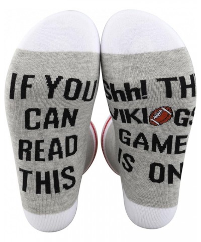 2 Pairs Football Socks If You Can Read This The Football Game Is On Socks Gift For Football Fans Vikings Socks $11.59 Socks