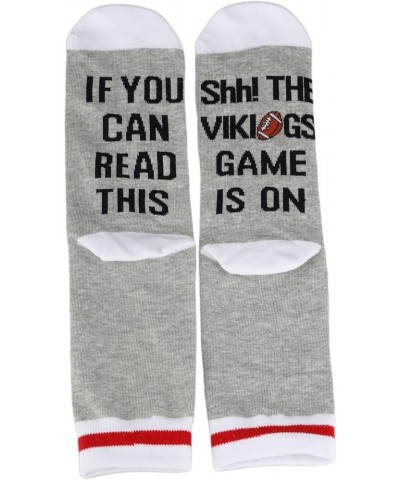 2 Pairs Football Socks If You Can Read This The Football Game Is On Socks Gift For Football Fans Vikings Socks $11.59 Socks