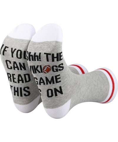 2 Pairs Football Socks If You Can Read This The Football Game Is On Socks Gift For Football Fans Vikings Socks $11.59 Socks