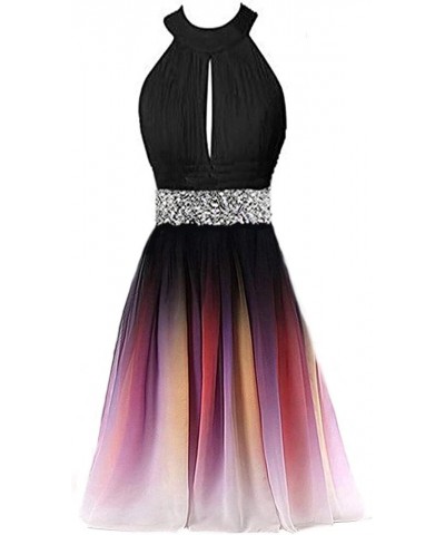 Women's Ombre Homecoming Dress Short Prom Gown Gradient Cocktail Dress Colorful11 $38.07 Dresses