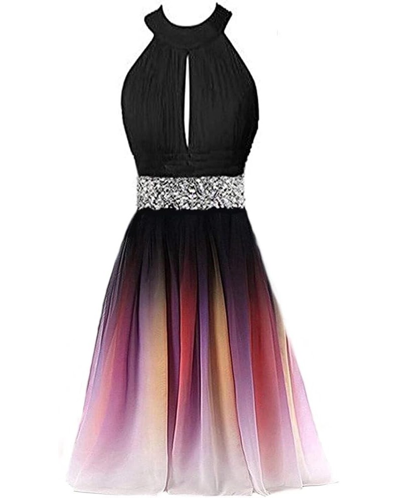 Women's Ombre Homecoming Dress Short Prom Gown Gradient Cocktail Dress Colorful11 $38.07 Dresses