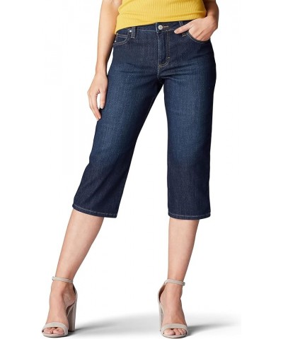 Women's Relaxed Fit Capri Jean Lagoon $15.21 Jeans