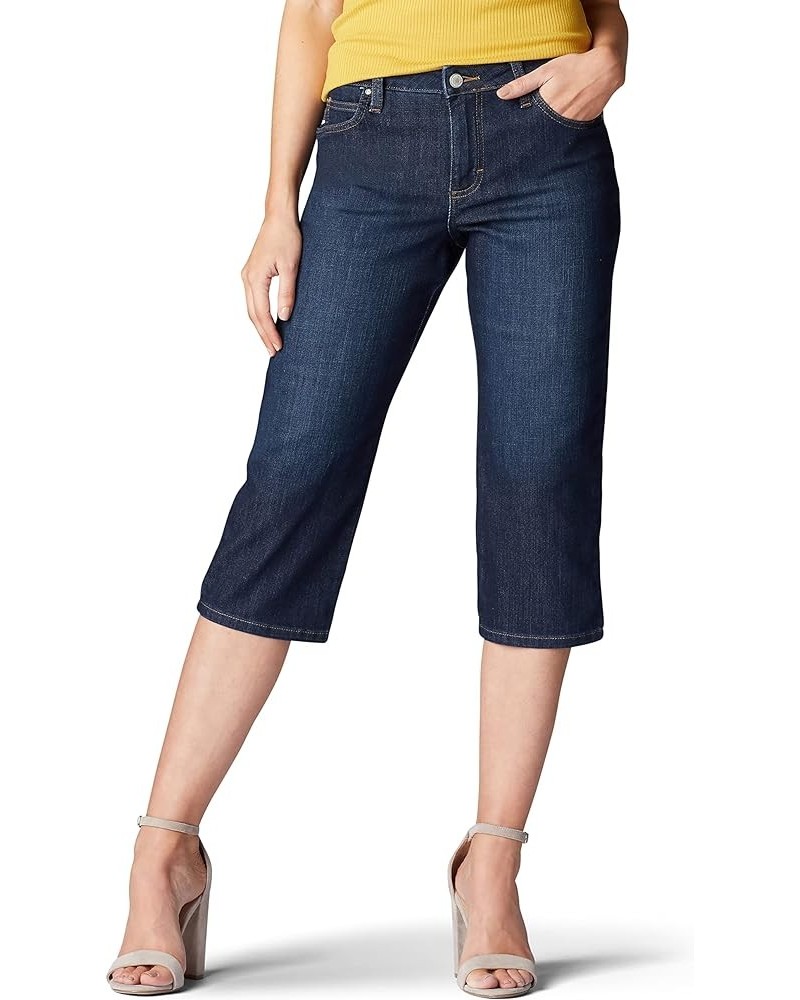 Women's Relaxed Fit Capri Jean Lagoon $15.21 Jeans