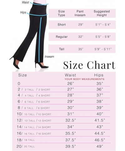 Women's Stretchy Flare Leg Pull-On Dress Pants with Pockets for Office Work Business, Regular 32L Burgundy $29.99 Suits