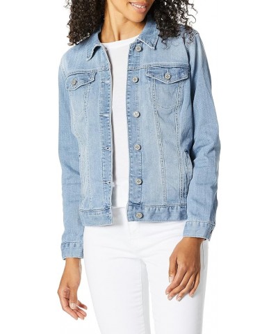 Women's Classic Denim Jacket Light Blue $16.08 Jackets