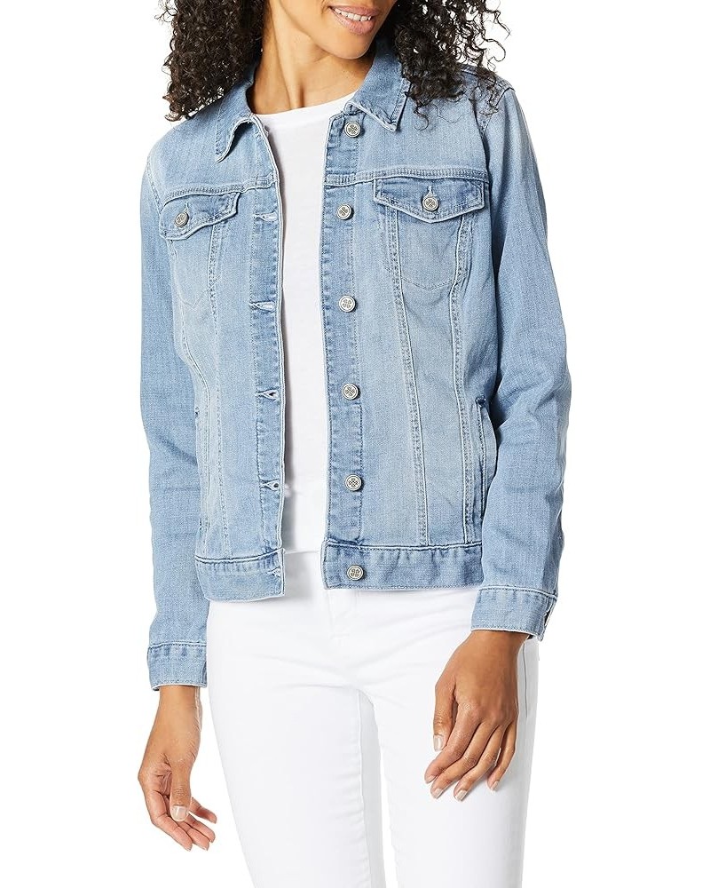 Women's Classic Denim Jacket Light Blue $16.08 Jackets